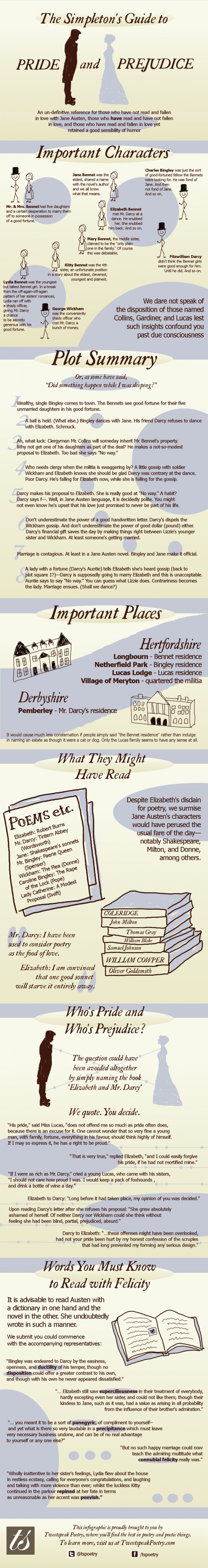 Pride and Prejudice Infographic