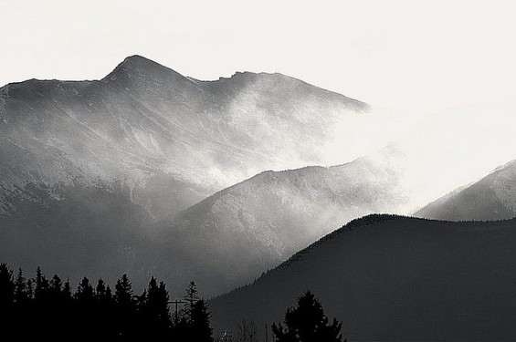Mountains in Fog