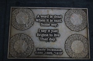 New York City Library Way Emily Dickinson Poetry Quote