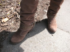 cowboy boots in Central Park
