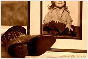 Baby Face and Cowboy Boot