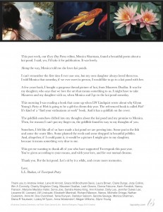 TSP Supporters Thank You Letter koi pond jpeg