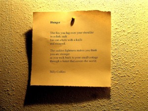 Poem Pinups Billy Collins Hunger Poem