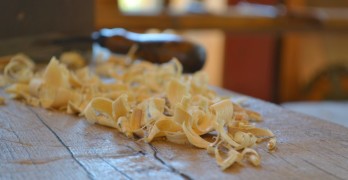 North House Folk School wood shavings