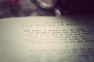 Poetry Coloring Book photo of She Walks in Beauty poem