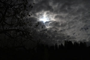 How to write a spooky halloween poem - cloudy moon