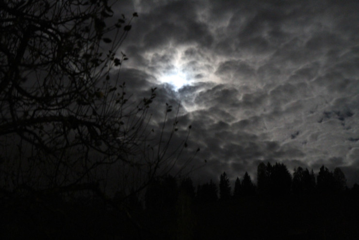 How to write a spooky halloween poem - cloudy moon