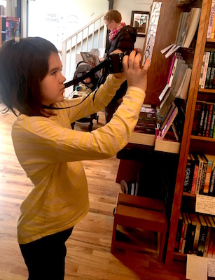 Hadley with the camera