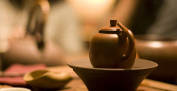 Green Tea at Arnolds Tea House Pittsburgh