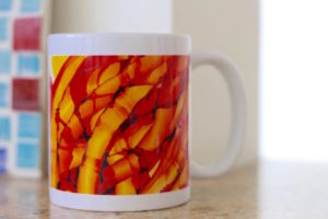 O is for orange mug