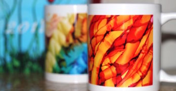 Rainbow and Orange Mug