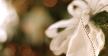 Beautiful White Bow Christmas Tree