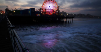 Difficult Conversations ferris wheel at night