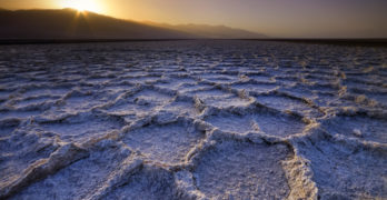 Death Valley with sunrise