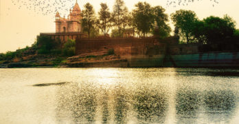 golden river by castle