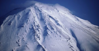 snow storm Mt. Fuji