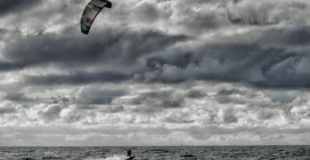Windsurfer on choppy sea for Reindeer Chronicles book club