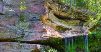 Twin Falls Park waterfall, Port Wing, Wisconsin