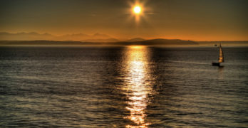 Olympics sunset