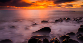 sunrise at Swine's Den, Howick, England