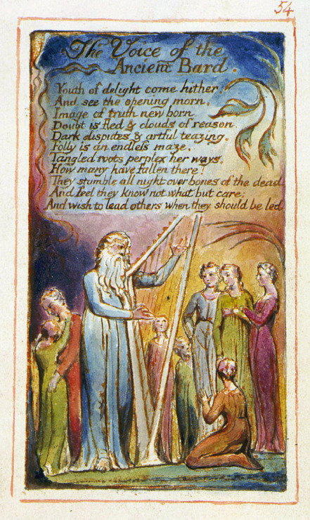 william blake voice of ancient bard