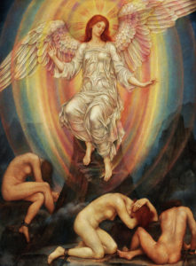 angel over men who do not look