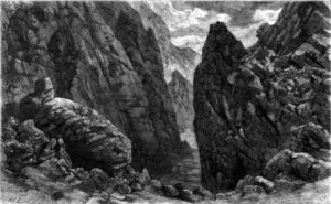 drawing of dark valley