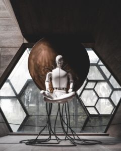 android looking thoughtful