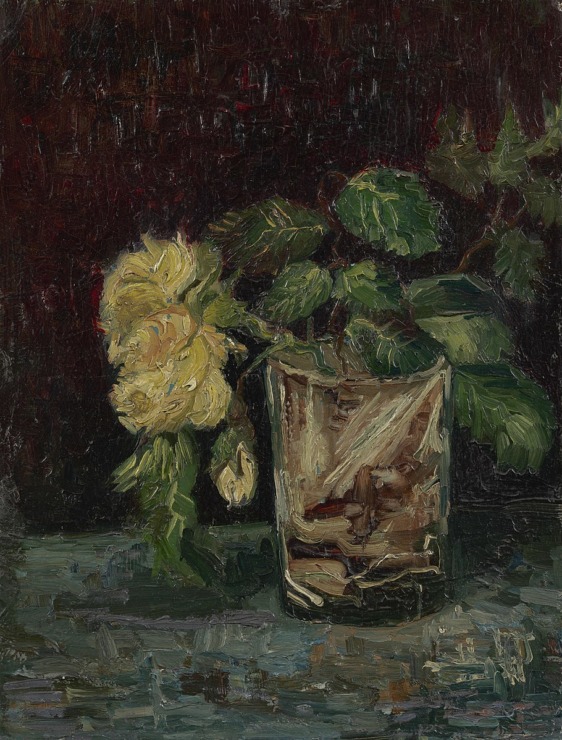 roses in a vase