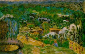 fertile landscape in spring
