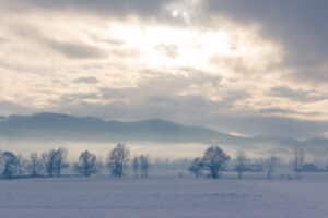 cloudy cold fog mountain