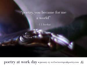 Poetry at Work Day Poster 2025