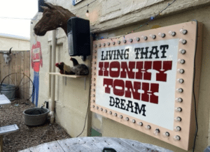 honky tonk sign