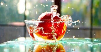playing with language orange splashing