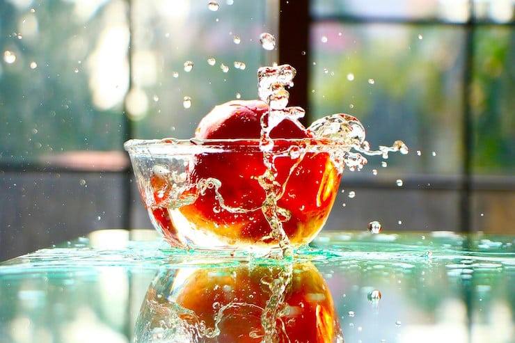 playing with language orange splashing