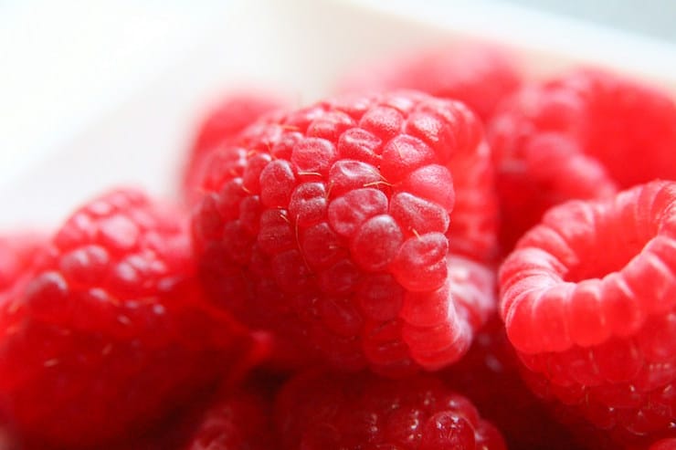 raspberries dip into poetry