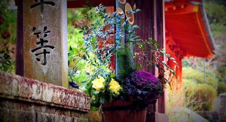 Temple flowers New Orleans accent