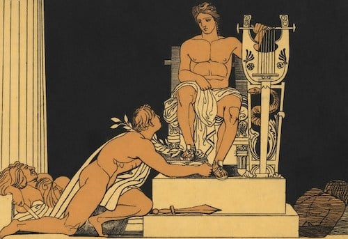 "Orestes suppliant to Apollo"-lyric poetry