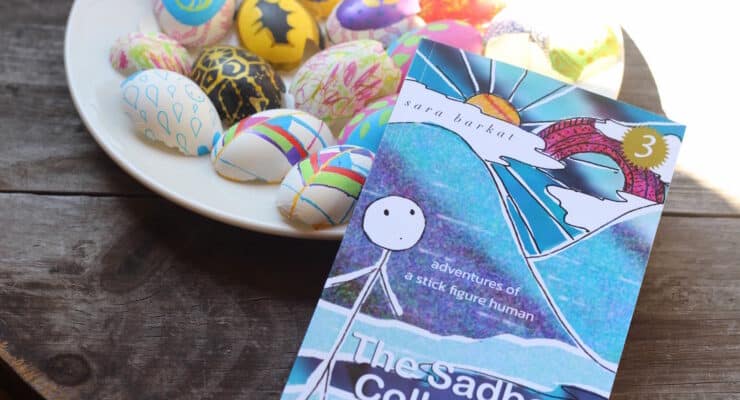 sadbook collections comic strip with easter eggs