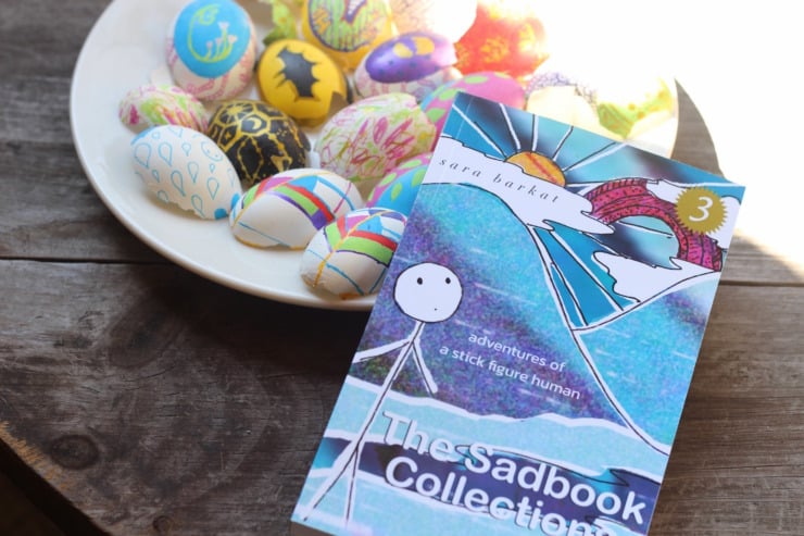 sadbook collections comic strip with easter eggs