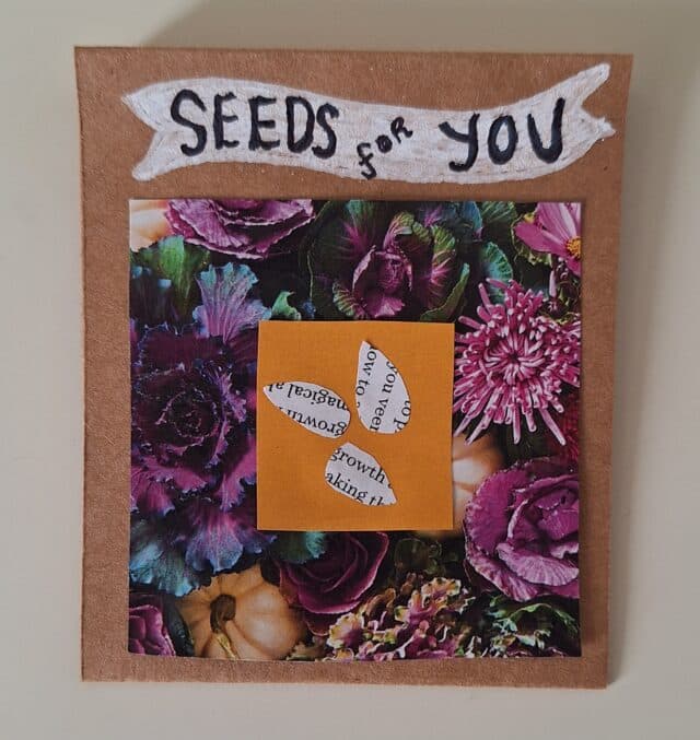 craft seed packet in progress 2
