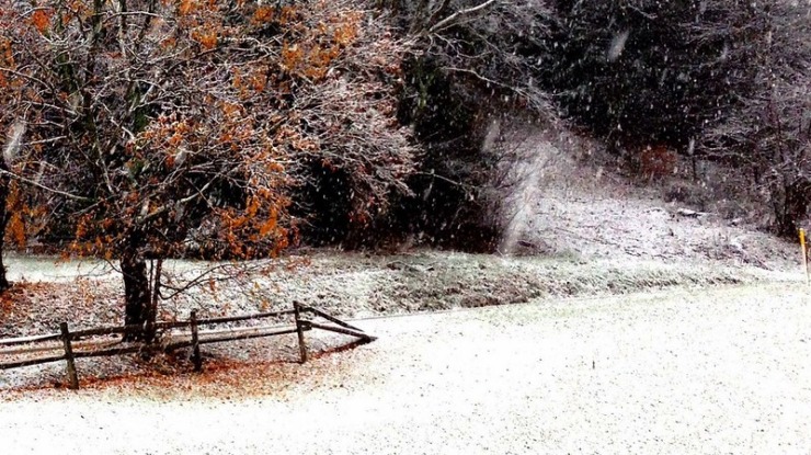 Winter landscape Skow